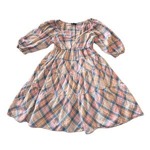 Drew Plaid Puff Sleeve Dress